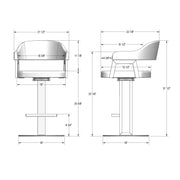 Jayden swivel stool - 41610-26