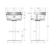 Garrison swivel stool - 41612-30