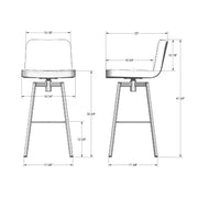 Tully swivel stool - 41653-30