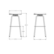 Button swivel stool - 42460-30