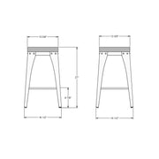 Upright non swivel stool - 42564-26