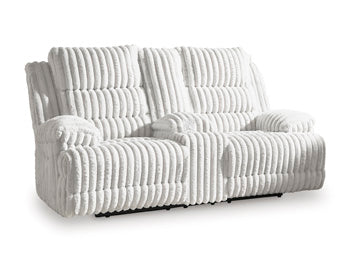 Rhines Falls Power Reclining Loveseat with Console