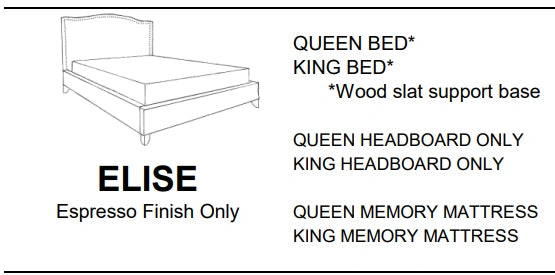 Stylus Sofas ELISE QUEEN BED