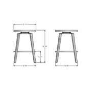 Walden swivel stool - 44342-26B
