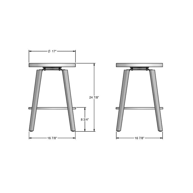 Walden swivel stool - 44342-26B