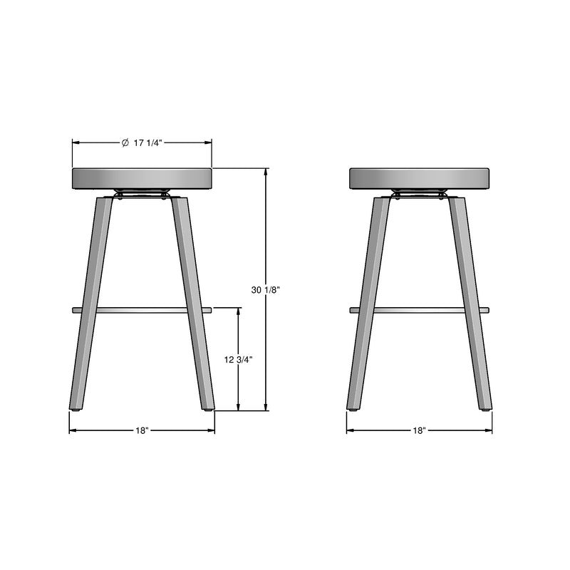Walden swivel stool - 44342-30