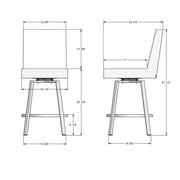 Darlene swivel stool - 44573-26