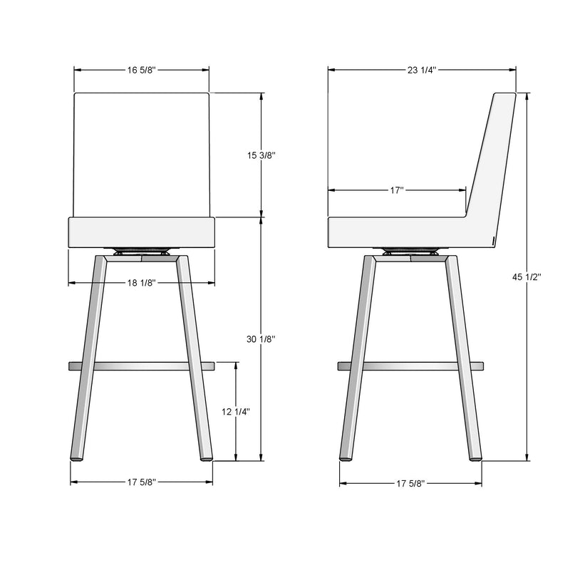 Darlene swivel stool - 44573-30