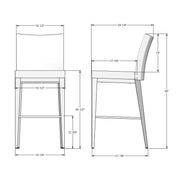 Pablo Plus non swivel stool - 45305-30