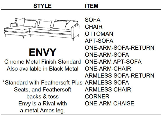 Stylus Sofas ENVY SOFA