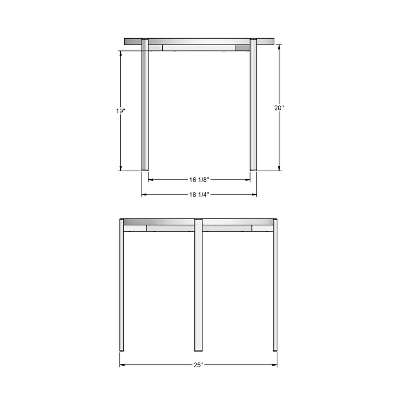 Maya end table base - 50403