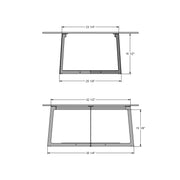 Malloy coffee table base - 50466