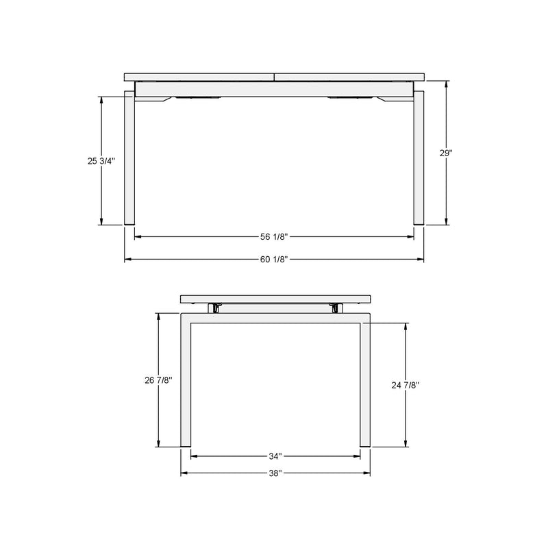 Zoom extendable table base - 50522