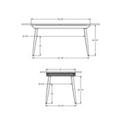 Richview extendable table base for butterfly leaf tabletop - 50531