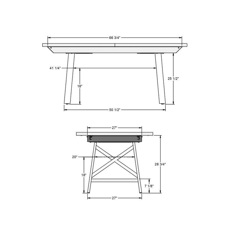 Lexington extendable table base - 50535