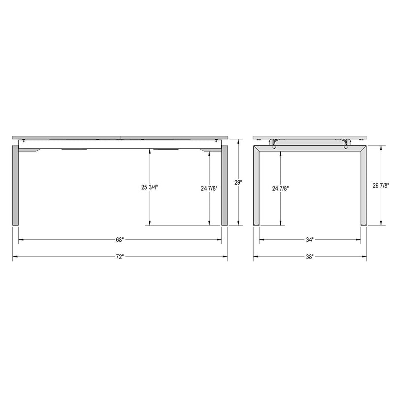 Zoom extendable table base - 50542