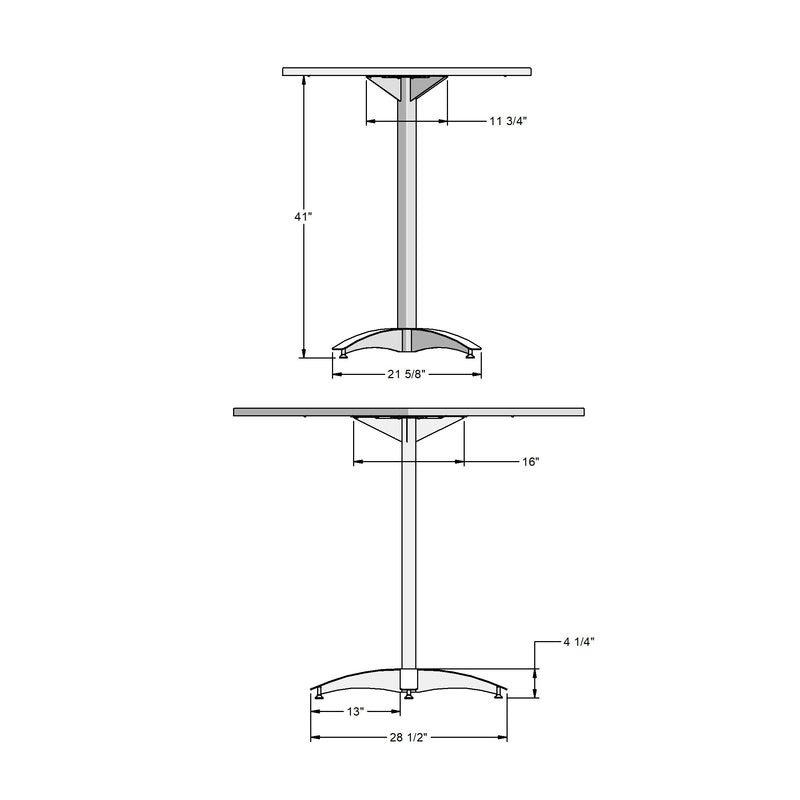 Billy pub table base - 50551-42