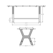 Parade pub table base - 50565-36