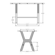 Parade pub table base - 50566-42