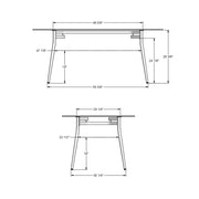 Alys rectangular table base - 50580