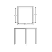 Carbon pub table base - 50662-36