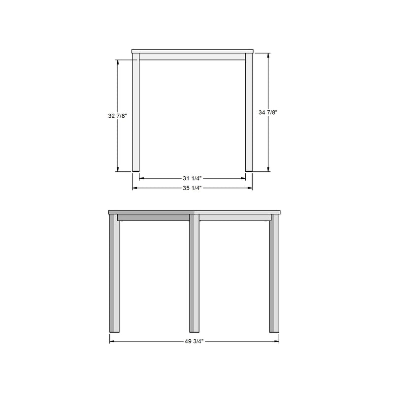 Carbon pub table base - 50662-36