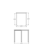 Carbon pub table base - 50662-42