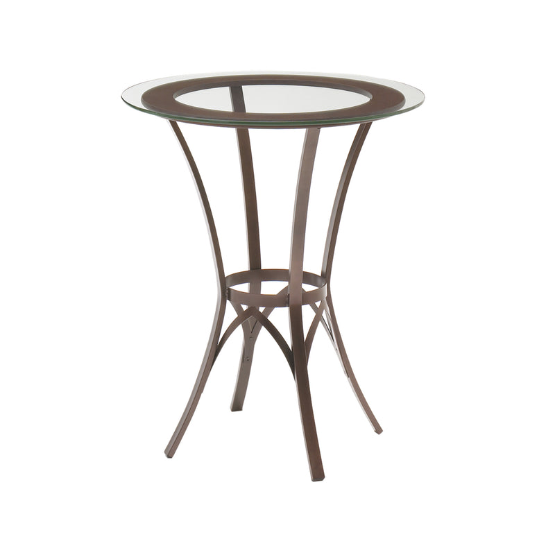 Kai pub table base with solid wood accent - 50807