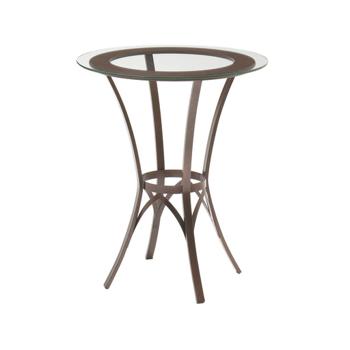 Kai pub table base with solid wood accent - 50807