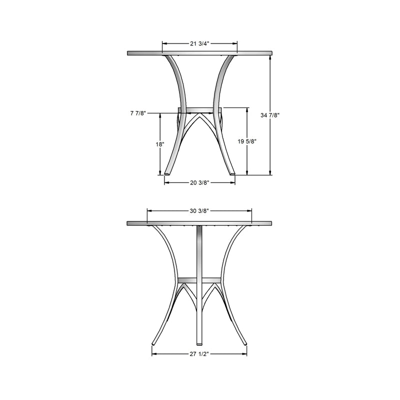 Kai pub table base - 50709