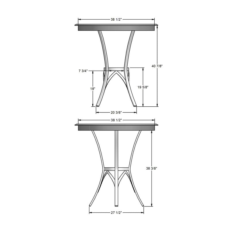 Kai pub table base - 50809