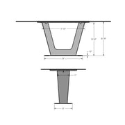Amelia Table base - 50919