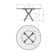 Asterisk Table base - 50948