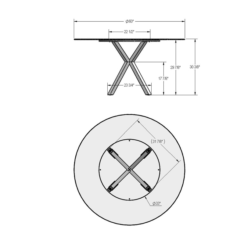 Asterisk Table base - 50948