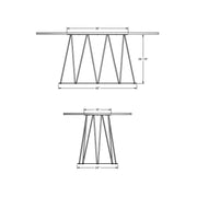 Calypso oval table base - 51521