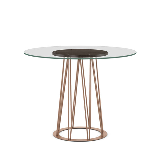 Calypso pub table base with wood veneer (birch) accent - 51526-42