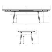 Lewis extendable table base - 52601