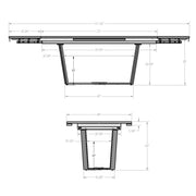 Charlie extendable table base - 52602