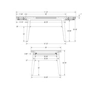 Amos extendable table base - 52610