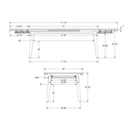 Amos extendable table base - 52612