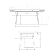 Lewis extendable table base - 52900