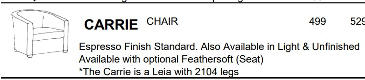 Stylus Sofas CARRIE CHAIR