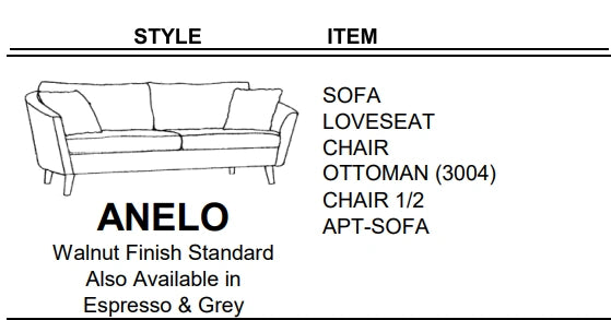 Stylus Sofas ANELO SOFA