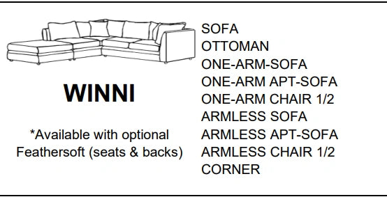 Stylus Sofas WINNI SOFA
