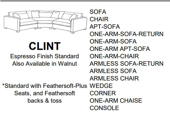 Stylus Sofas CLINT SOFA