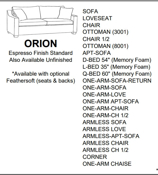 Stylus Sofas ORION SOFA
