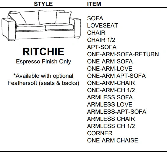 Stylus Sofas RITCHIE SOFA