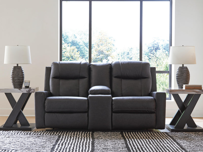 Mackmenville Reclining Loveseat with Console