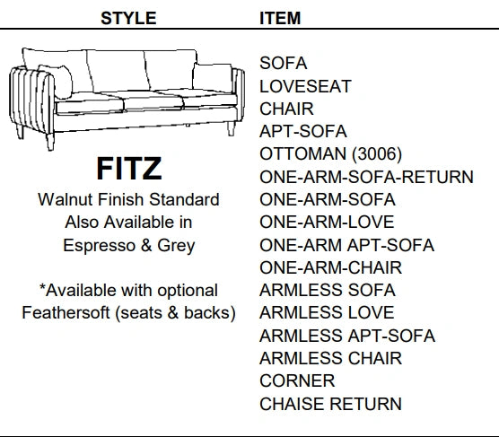 Stylus Sofas FITZ SOFA