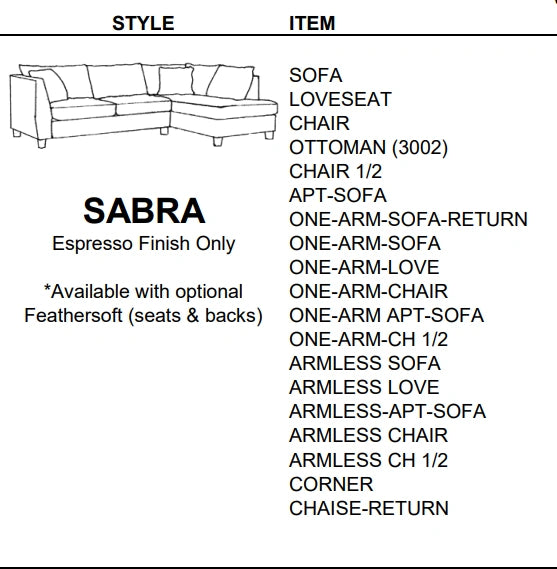 Stylus Sofas SABRA SOFA